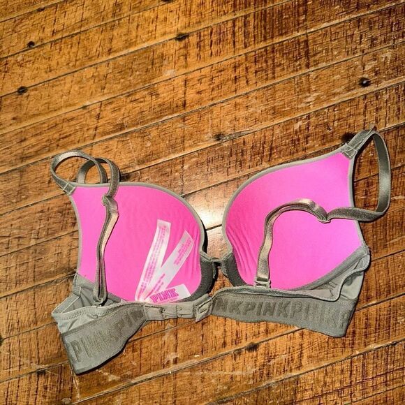 Victoria’s Secret Pink gray 34A wear everywhere push-up bra - Picture 2 of 3